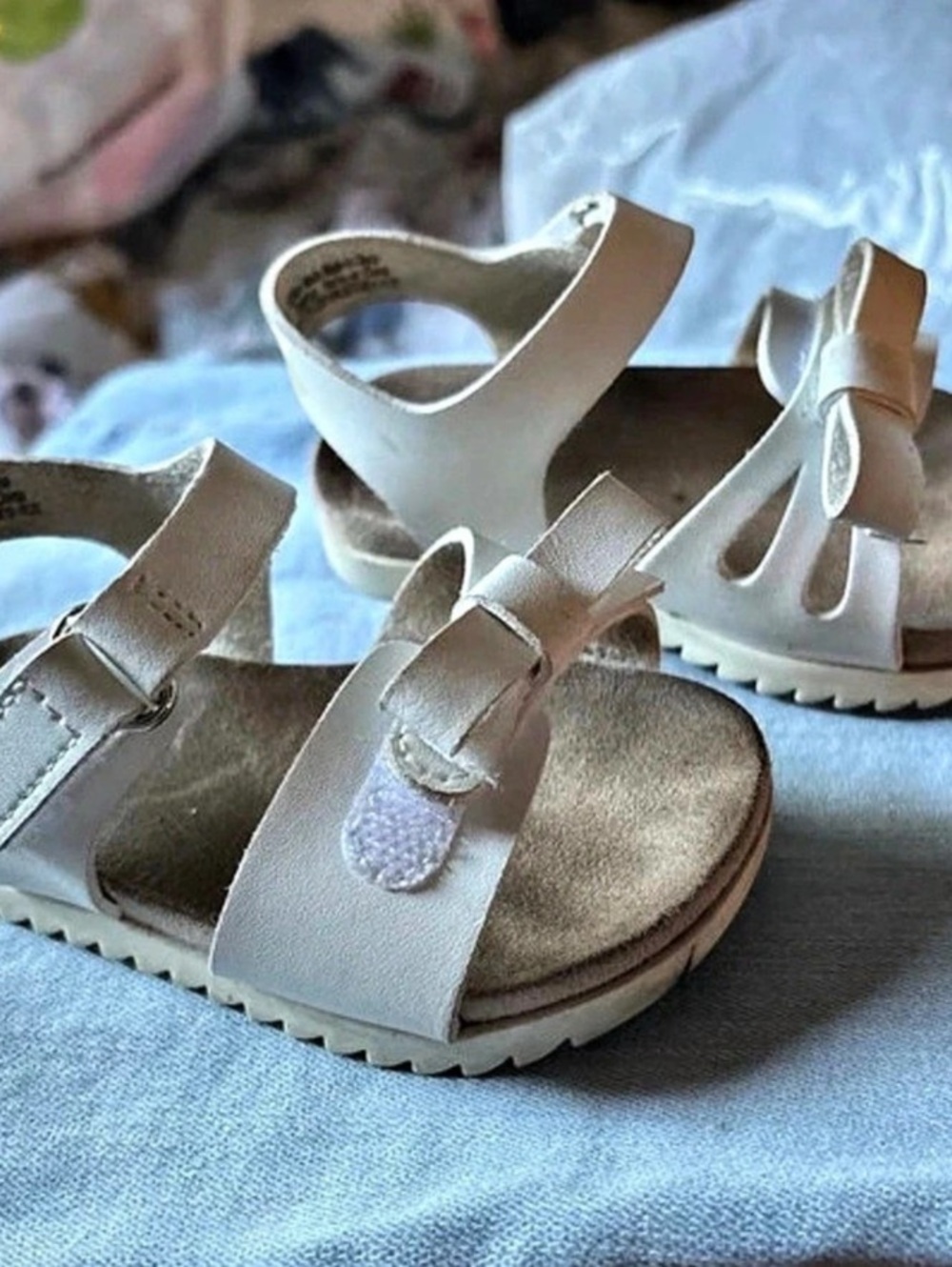 Wonder Nation Leather Sandals White US 3